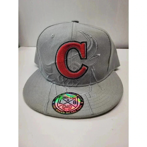 Leader Of The Game Chicago Bulls Ball Cap. Gray And Red Large Adjustable - Picture 1 of 6